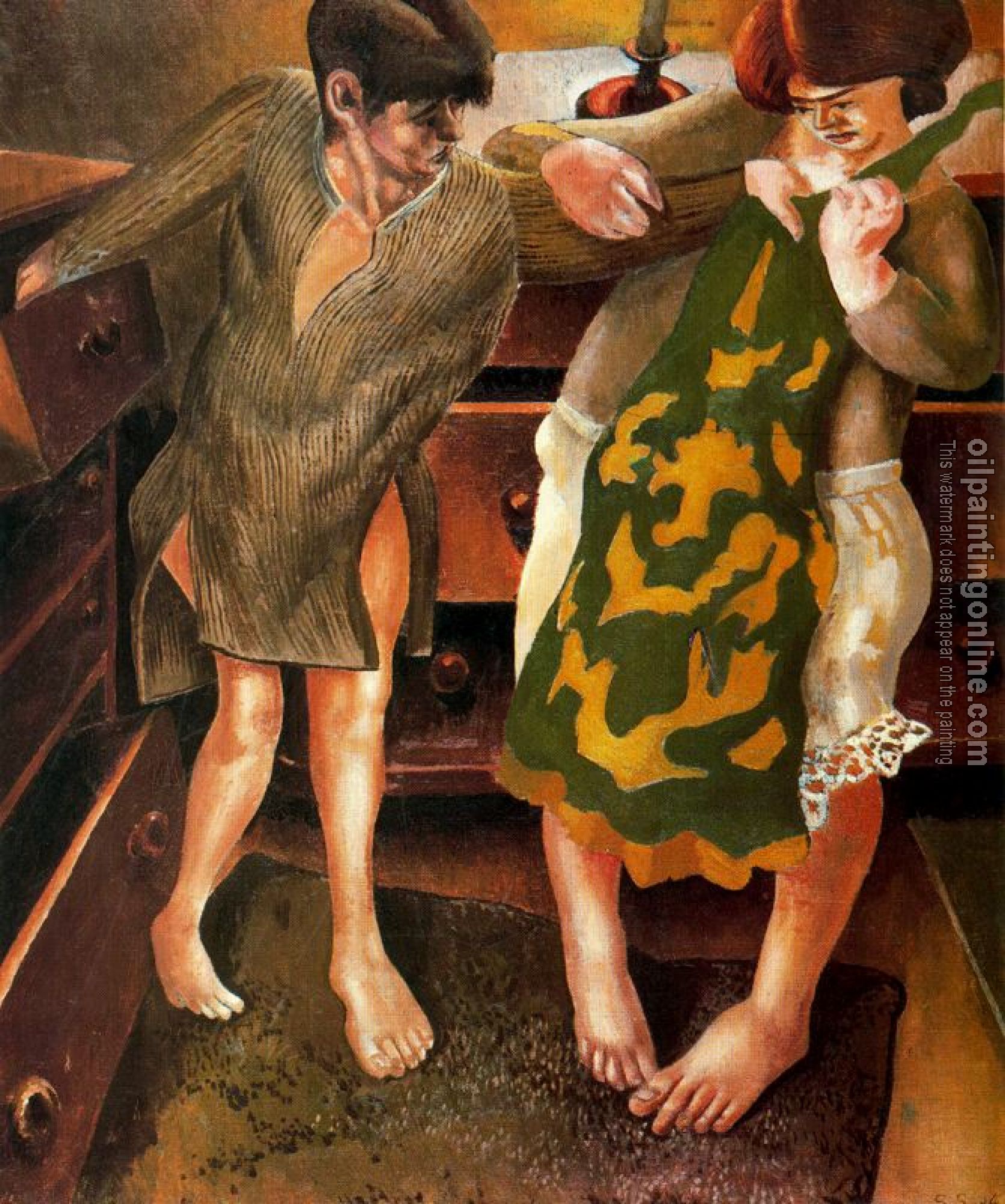 Stanley Spencer - Choosing a Petticoat